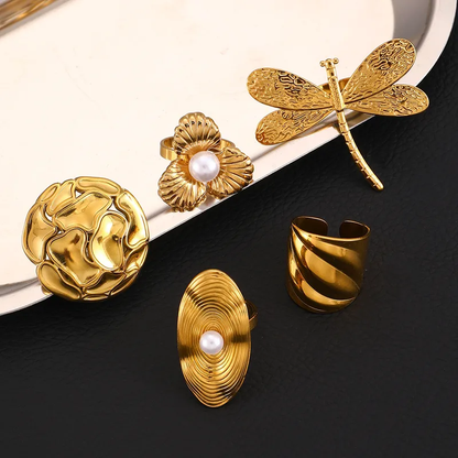 Anillo Libélula “Selene” – Freedom Vibes